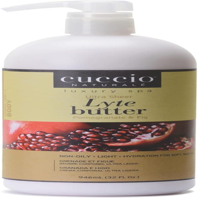 Ultra Sheer Lyte Butter - Pomegranate and Fig by Cuccio Naturale for Unisex - 32 oz Body Butter