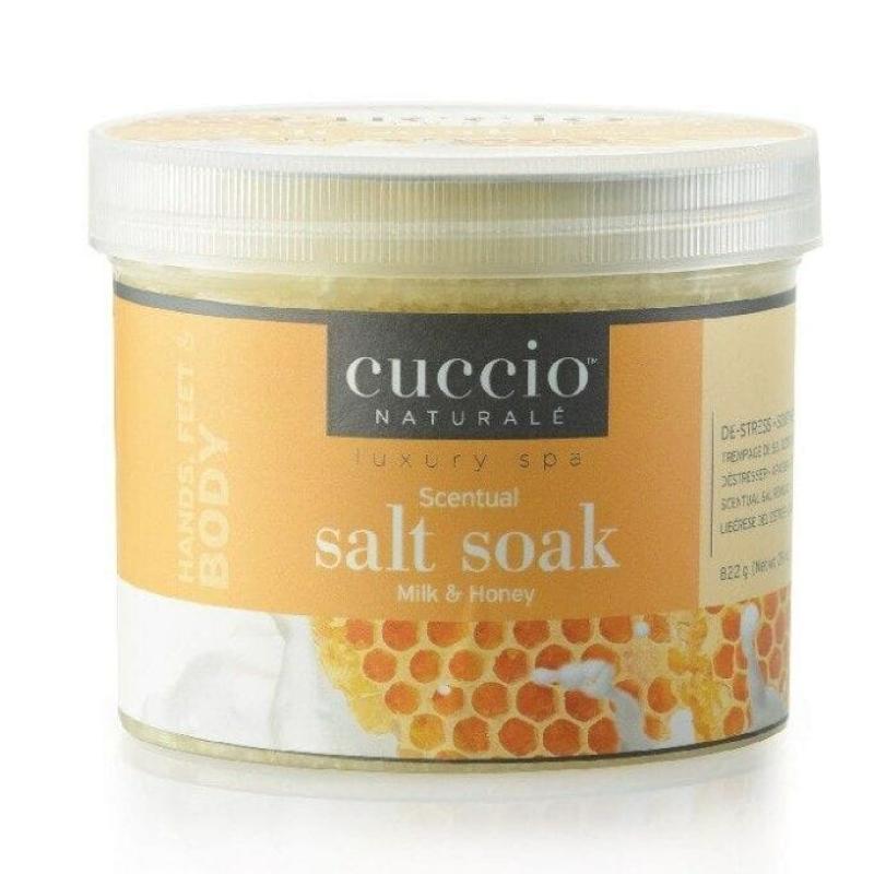 Luxury Spa Scentual Salt Soak - Milk And Honey By Cuccio Naturale For Unisex - 29 Oz Bath Salt