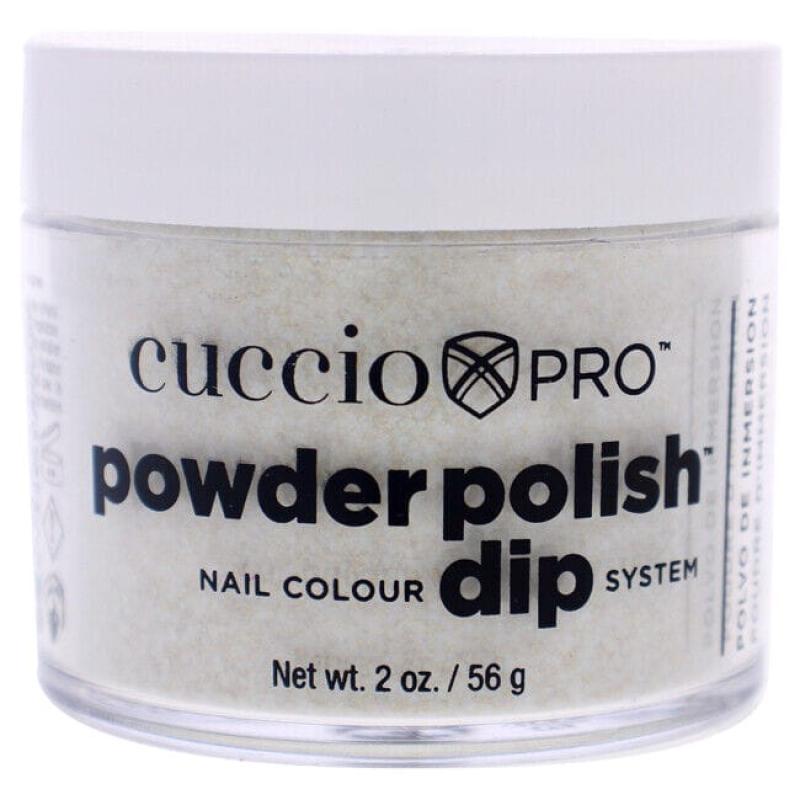 Pro Powder Polish Nail Colour Dip System - Gold Glitter by Cuccio Colour for Women - 1.6 oz Nail Powder