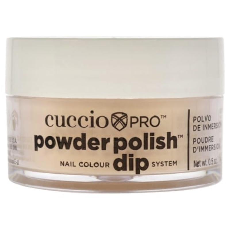 Pro Powder Polish Nail Colour Dip System - Flattering Peach by Cuccio Pro for Women - 0.5 oz Nail Powder