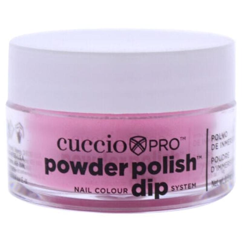 Pro Powder Polish Nail Colour Dip System - Bright Pink with Gold Mica by Cuccio Colour for Women - 0.5 oz Nail Powder