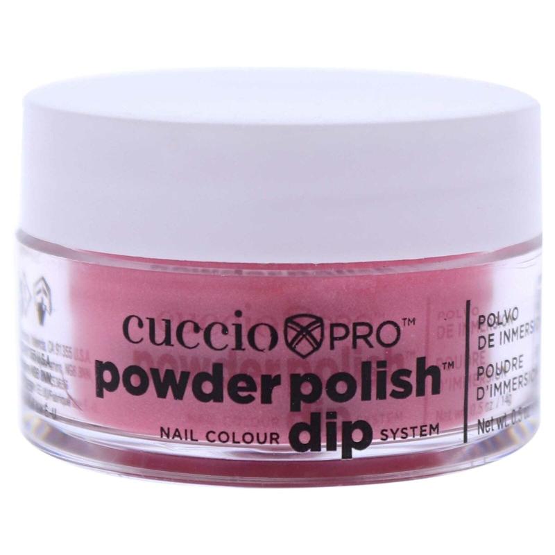 Pro Powder Polish Nail Colour Dip System - Rose with Rainbow Mica by Cuccio Colour for Women - 0.5 oz Nail Powder