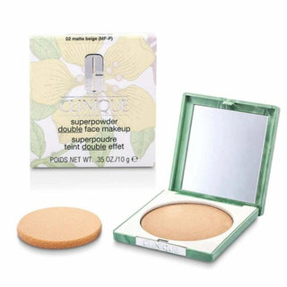 Superpowder Double Face Makeup - 02 Matte Beige (MF-P)-Dry Combination by Clinique for Women - 0.35 oz Powder