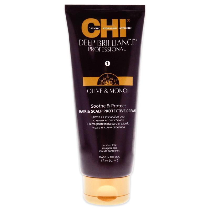 Deep Brilliance Hair and Scalp Protective Cream by CHI for Unisex - 6 oz Cream