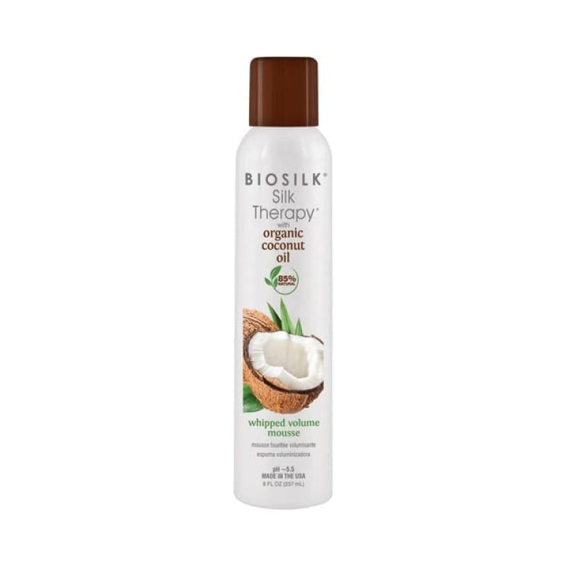Silk Therapy with Coconut Oil Whipped Volume Mousse by Biosilk for Unisex - 8 oz Mousse