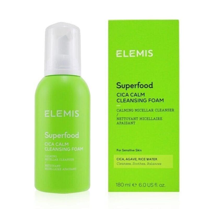 Superfood Cica Calm Cleansing Foam by Elemis for Women - 6 oz Cleanser