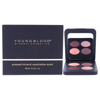 Pressed Mineral Eyeshadow Quad - Vintage by Youngblood for Women - 0.14 oz Eye Shadow