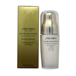Future Solution LX Total Protective Emulsion SPF 20 by Shiseido for Unisex - 2.5 oz Emulsion