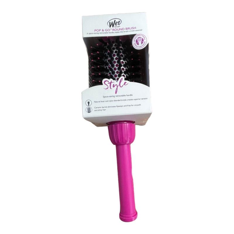 Pop and Go Round Brush - Pink by Wet Brush for Unisex - 1 Pc Hair Brush