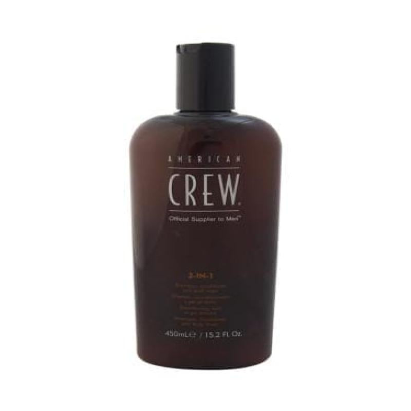 3 In 1 Shampoo and Conditoner and Body Wash by American Crew for Men - 15.2 oz Shampoo Conditoner
