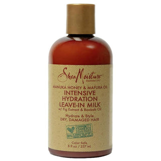 Manuka Honey and Mafura Oil Intensive Hydration Leave-In Milk by Shea Moisture for Unisex - 8 oz Cream