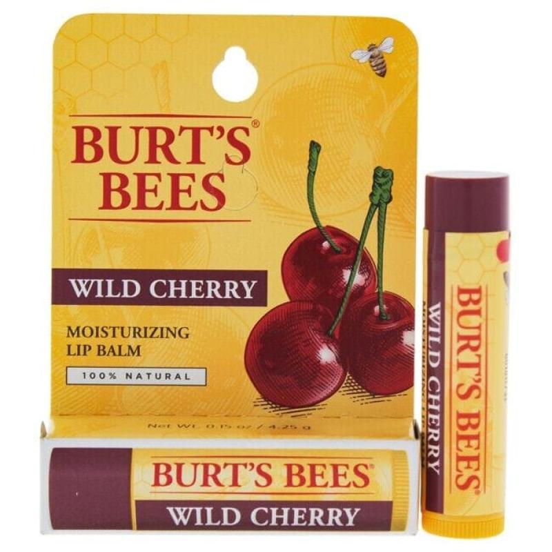 Wild Cherry Moisturizing Lip Balm Blister by Burts Bees for Unisex - 0.15 oz Lip Balm