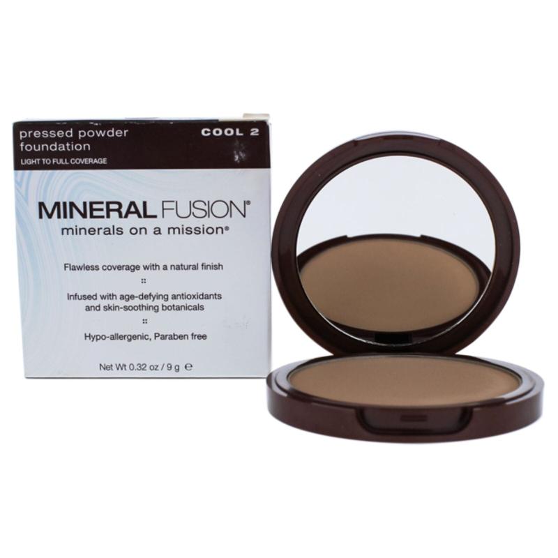 Pressed Powder Foundation - 02 Cool by Mineral Fusion for Women - 0.32 oz Foundation