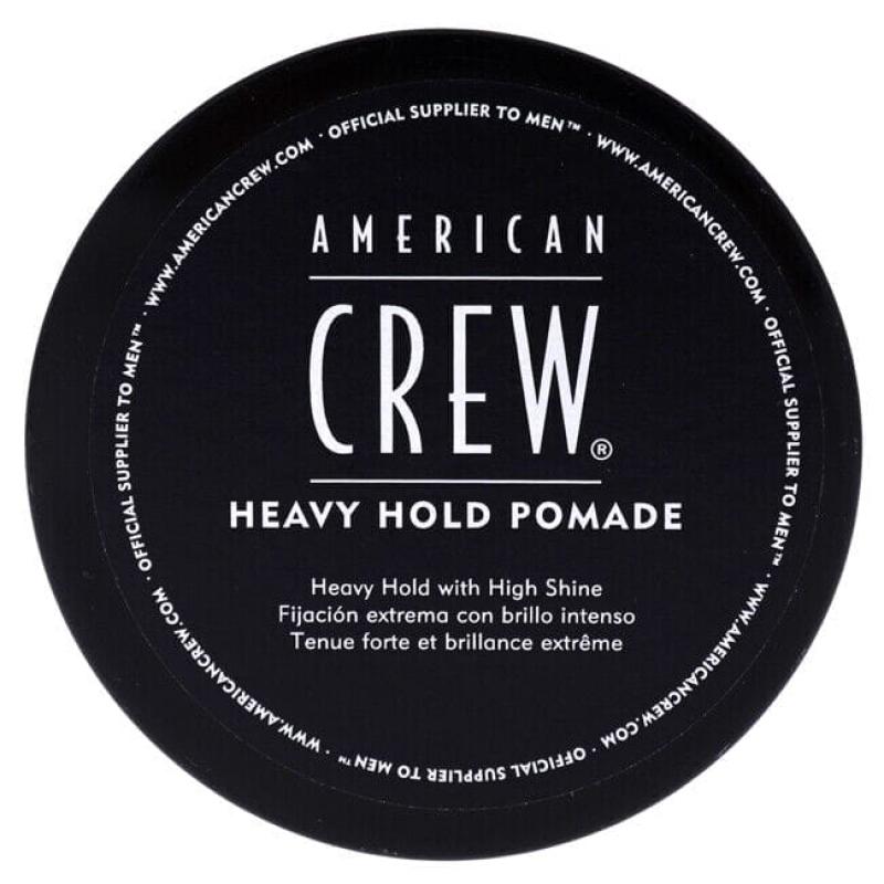 Heavy Hold Pomade by American Crew for Men - 3 oz Pomade