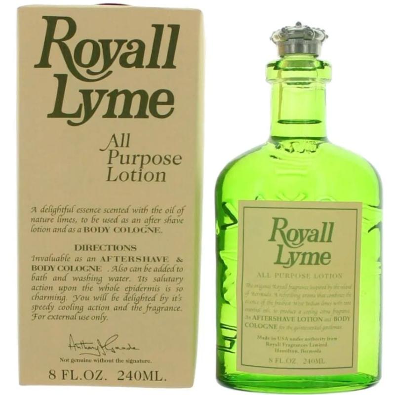 ROYALL LYME 8 OZ ALL PURPOSE LOTION/COLOGNE FOR MEN