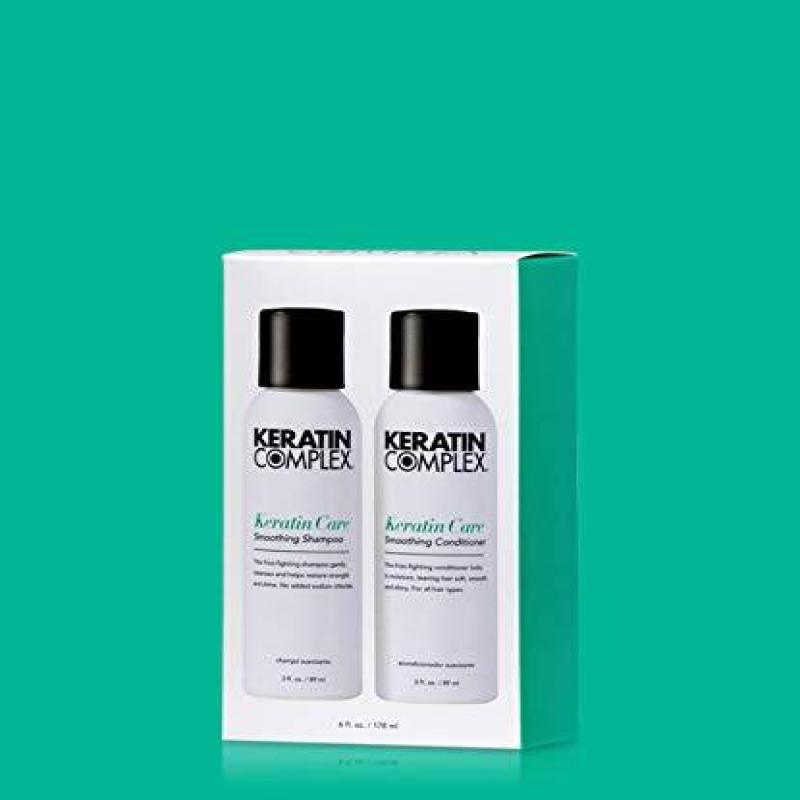 Keratin Complex Keratin Care Smoothing Shampoo Conditioner Frizz-Fighting Gentle2x3 Ounce 2x89 Gram