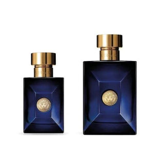 VERSACE DYLAN BLUE 2 PCS SET FOR MEN: 3.4 EAU DE TOILETTE SPRAY + 1 OZ EAU DE TOILETTE SPRAY (HARD BOX)