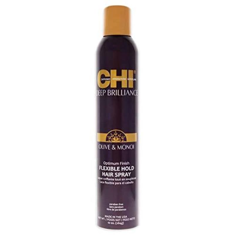 Deep Brilliance Optimum Flexible Hold Hair Spray by CHI for Unisex - 10 oz Hair Spray