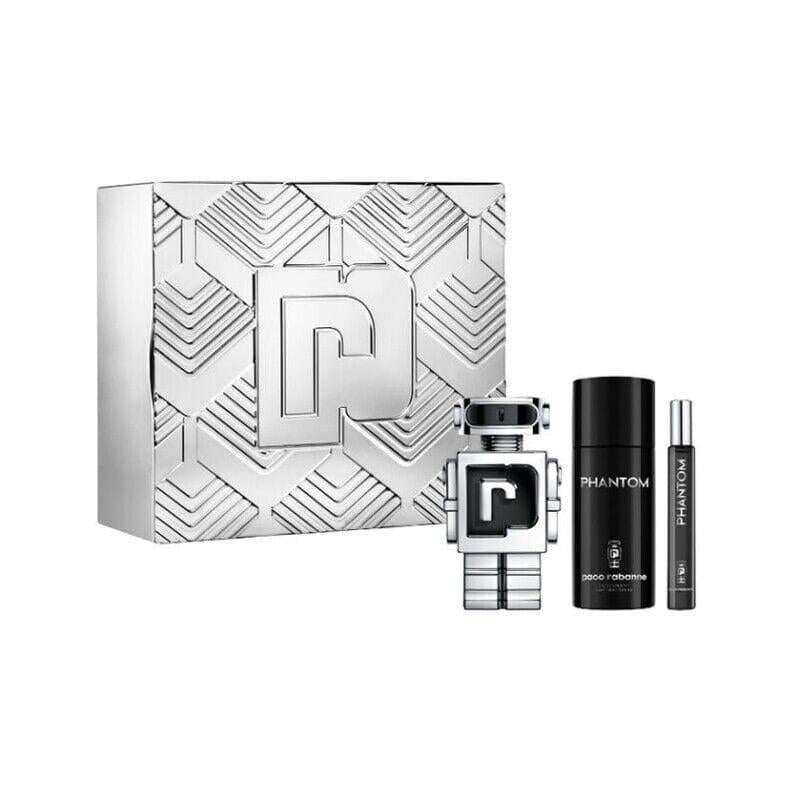 Paco Rabanne Phantom 3 Pcs Set For Men: 3.4 Eau De Toilette Spray + 5 ...