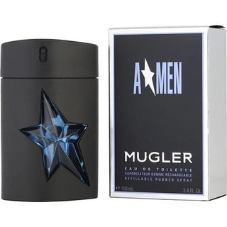 Angel A-Men 3.4 Eau De Toilette Spray For Men Refillable (Rubber)
