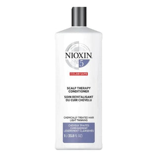 Nioxin System 5 Scalp Therapy Conditioner, Chemically Treated Hair with Light Thinning, 33.8 oz