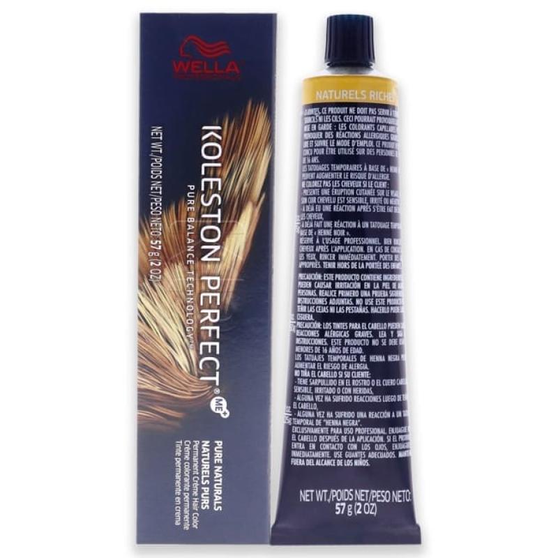 Koleston Perfect Permanent Creme Hair Color - 7 03 Medium Blonde-Natural Gold by Wella for Unisex - 2 oz Hair Color