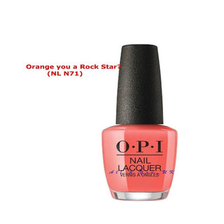 Nail Lacquer - NL N71 Orange You a Rock Star by OPI for Women - 0.5 oz Nail Polish