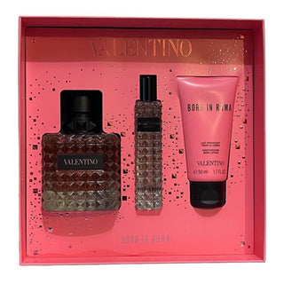 Valentino Donna Born In Roma 3 Pcs Set: 3.4 Eau De Parfum Spray + 0.5 Eau De Parfum Spray + 1.7 Body Lotion