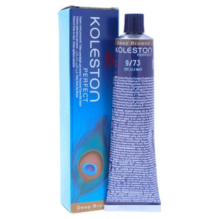Koleston Perfect Permanent Creme Haircolor - 9 73 Very Light Blonde-Brown Gold by Wella for Unisex - 2 oz Hair Color