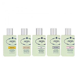 PRADA 5 PCS MINI SET FOR WOMEN: IRIS 0.27 OZ EAU DE PARFUM + IRIS CEDRE 0.27 OZ EAU DE PARFUM + ROSE 0.27 OZ EAU DE PARFUM + FLEUR D'ORANGER 0.27 OZ EAU DE PARFUM + MANDARINE 0.27 OZ EAU DE PARFUM