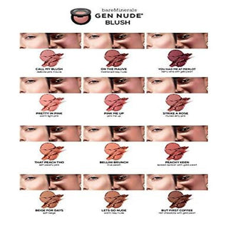 Gen Nude Powder Blush - On the Mauve by bareMinerals for Women - 0.21 oz Blush