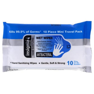Insignia Antibacterial Wipes by Insignia for Unisex - 10 Pc Wipes