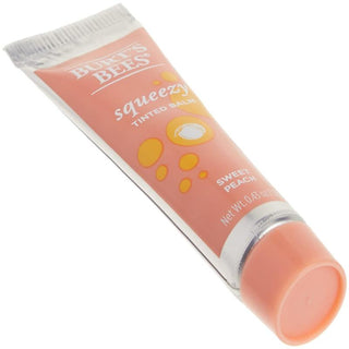 Squeezy Tinted Lip Balm - Sweet Peach by Burts Bees for Women - 0.43 oz Lip Balm
