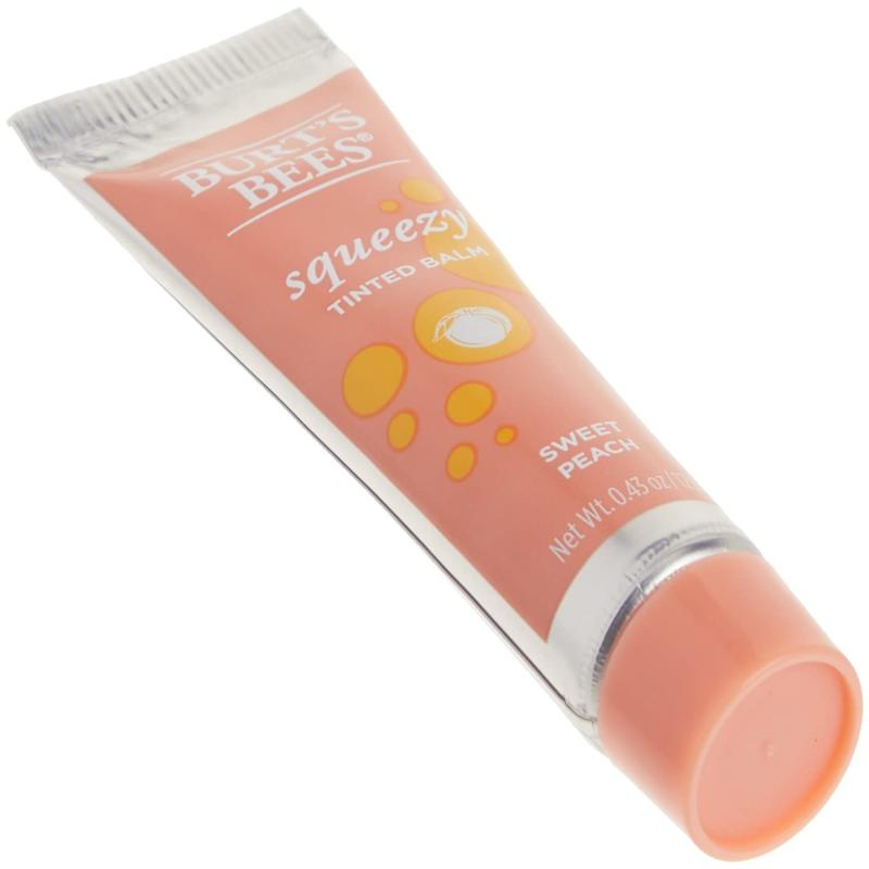 Squeezy Tinted Lip Balm - Sweet Peach by Burts Bees for Women - 0.43 oz Lip Balm