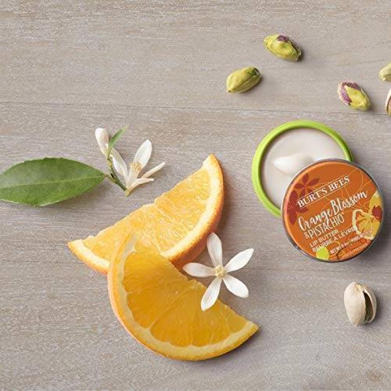 Orange Blossom and Pistachio Lip Butter by Burts Bees for Unisex - 0.4 oz Lip Balm