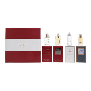 CARTIER Perfume Gift Set for Men (Declaration Edt 0.13 oz, Declaration Parfum 0.13 oz , L'Envol Eau De Parfum 0.13 oz, Eau De Eau De Toilette 0.13 oz .)