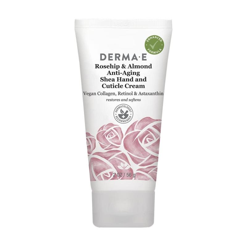Anti-Aging Shea Hand and Cuticle Cream - Rosehip and Almond by Derma-E for Unisex - 2 oz Cream