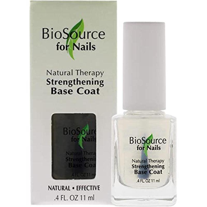 Natural Therapy Strengthening Base Coat by BioSource for Women - 0.4 oz Nail Treatment