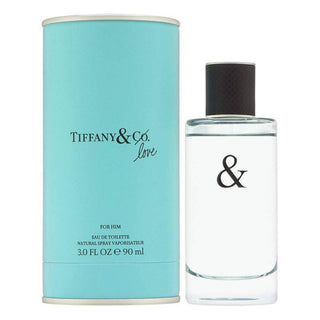 Tiffany &amp; Co. Love Eau De Toilette Spray for Men, boasts aromatic, woody and spicy, 3 Fl Oz