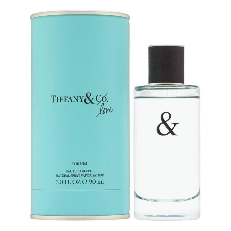 Tiffany &amp; Co. Love Eau De Toilette Spray for Men, boasts aromatic, woody and spicy, 3 Fl Oz