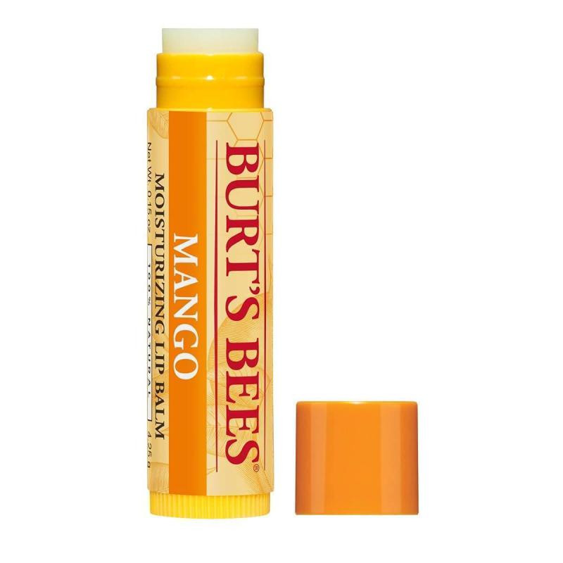 Mango Moisturizing Lip Balm Twin Pack by Burts Bees for Unisex - 2 x 0.15 oz Lip Balm