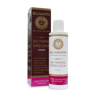 Self-Tanning Tinted Lotion - Medium by Bellamianta for Women - 6.76 oz Bronzer
