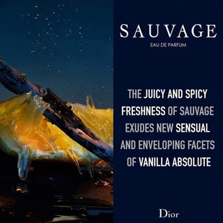 Dior Sauvage Parfum Spray for Men 2.0 Ounces, clear