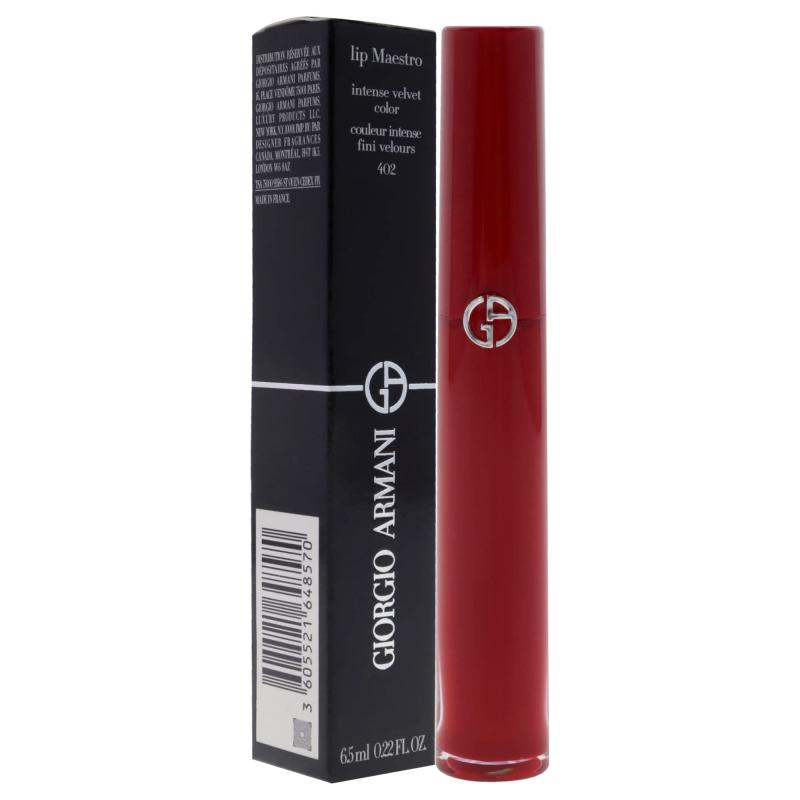 Lip Maestro Intense Velvet Color - 402 Chinese Lacquer by Giorgio Armani for Women - 0.22 oz Lipstick