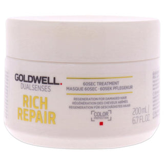 Dualsenses Rich Repair 60 Sec Treatment by Goldwell for Unisex - 6.7 oz Treatment