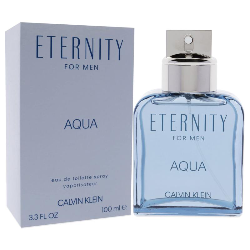 Eternity Aqua by Calvin Klein for Men - 3.3 oz EDT Spray