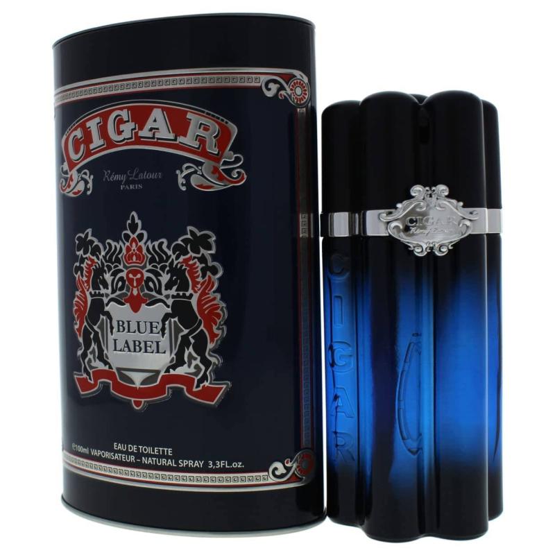 Cigar Blue Label by Remy Latour for Men - 3.3 oz EDT Spray