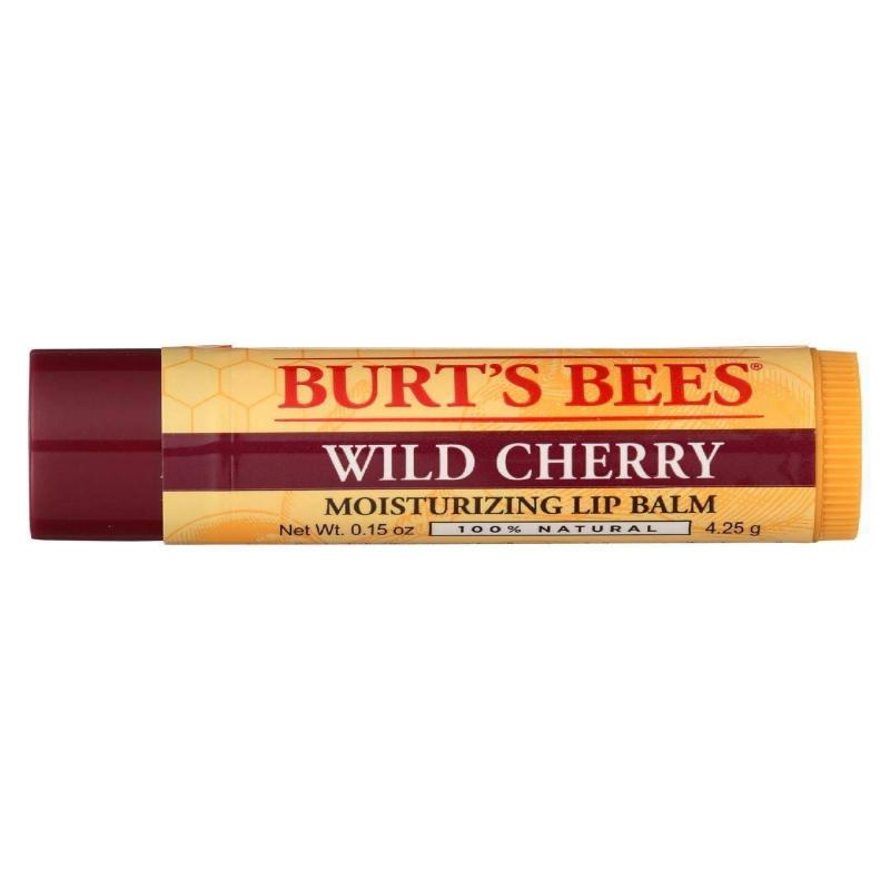 Wild Cherry Moisturizing Lip Balm by Burts Bees for Unisex - 0.15 oz Lip Balm