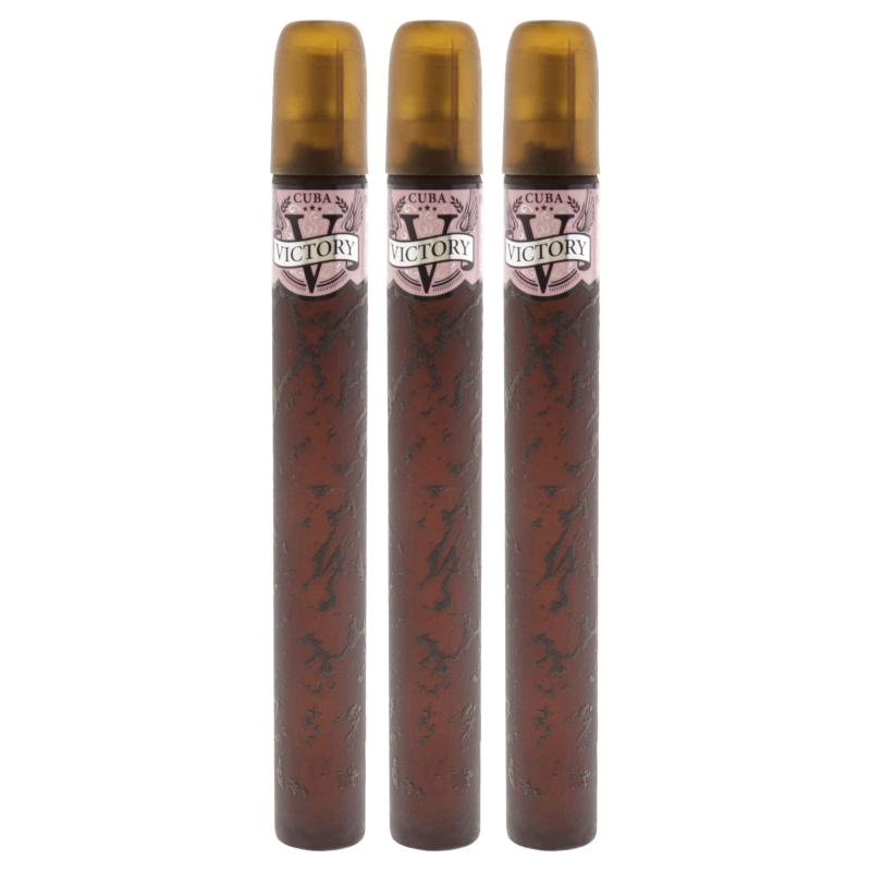 Victory by Cuba for Women - 1.17 oz EDP Spray - Pack of 3