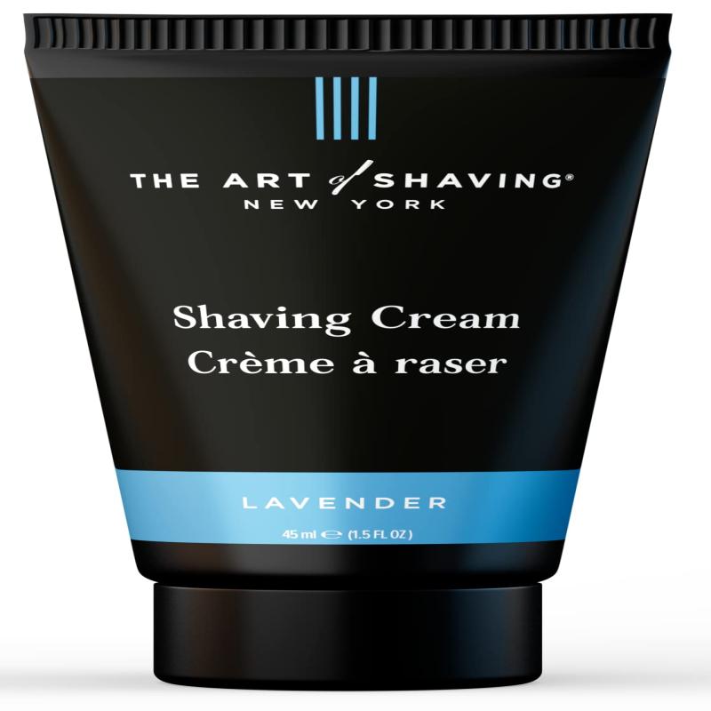The Art of Shaving Lavender Travel Kit - Men's Razor with 1oz Pre-Shave Oil, 1.5oz Shaving Cream, Shaving Brush &amp; 1oz After-Shave Balm